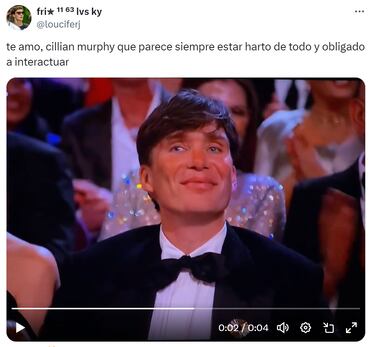 Cillian Murphy, protagonista de los mejores memes de los Oscar