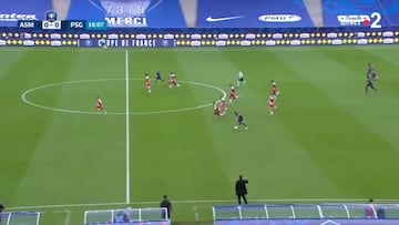 La impresionante corrida de Mbappé ante Mónaco: ¡pura potencia y velocidad!