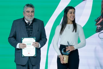 Carolina Marn, con el presidente del CSD, Jos Manuel Rodrguez Uribes.