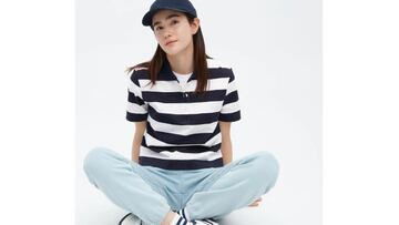 Polo de rayas para mujer de Uniqlo