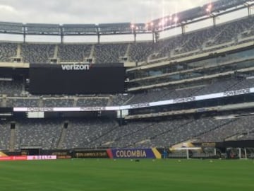 Colombia reconoce y entrena en el MetLife, estadio de Los Gigantes de Nueva York