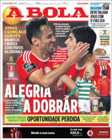 Portadas de la prensa deportiva