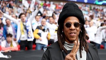 The Brazilian attacker, who scored Madrid’s second goal against Dortmund at Wembley, caught up with the rapper after lifting the trophy.