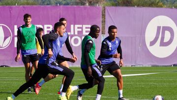 Valladolid 21/10/2024. Entrenamiento Del Real Valladolid. Juric y Amallah
Photogenic/Miguel Ángel Santos