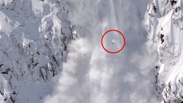 Valentin Delluc avalancha mont blanc speedriding