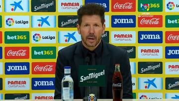 Simeone: "También le preguntaré a Joao para quién iba el gesto"