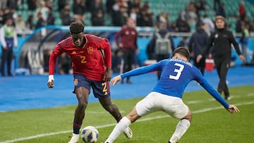 Assane, ante Uzbekist¨¢n con la Sub-21.