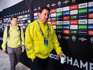 Santiago Banos of America during the round one first leg match between Olimpia and Club America as part of the CONCACAF Champions Cup 2026, at Nacional Chelato Ucles Stadium on February 03, 2026 in Tegucigalpa, Honduras.
