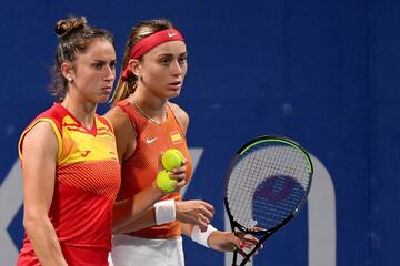Paula Badosa y Sara Sorribes pierden 2-6, 7-5 y 10-5 y España se queda sin representantes en dobles femenino.