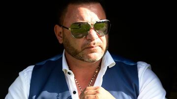 Antonio Mohamed durante el partido ante el Atlético de Madrid.