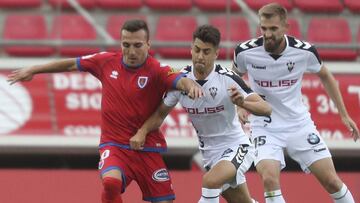 Pablo Valcarce con el Numancia.