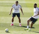 Sergio Ramos no se entrenó, pero podrá jugar mañana