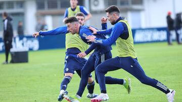 Entrenamiento de Osasuna en Tajonar.