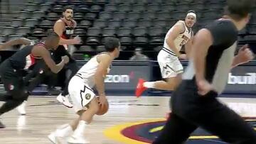 Señoras y señores, la asistencia de Campazzo que tiene loca a toda la NBA... ¡tremendo!