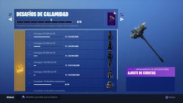 Fortnite Battle Royale: Temporada 6 - Desafíos de Calamidad