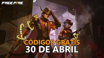 codigos gratis free fire 30 de abril