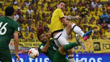 Colombia vs. Bolivia, por la fecha 13 de las Eliminatorias.