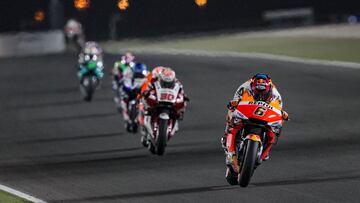 Stefan Bradl con la Honda de Marc M&aacute;rquez.