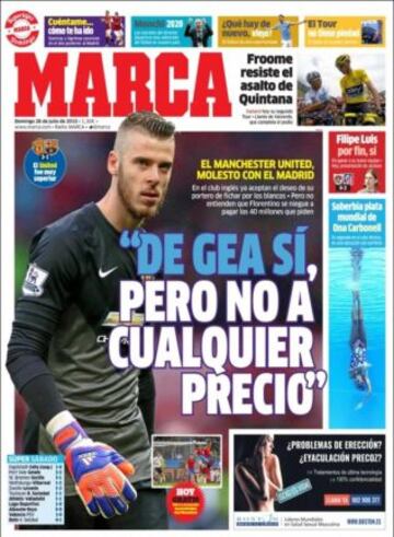 Portadas de la prensa deportiva