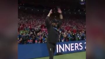 La eufórica celebración de Klopp tras ganar la Champions