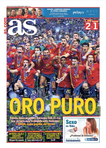 Las portadas de AS de julio