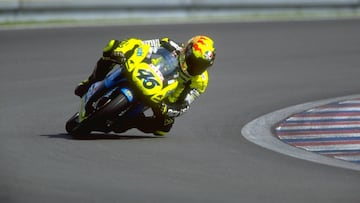 Valentino Rossi en la carrera de Brno de 1996.