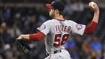 Doug Fister, durante su etapa con los Washington Nationals.