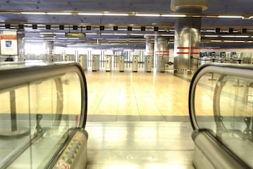 Estación de Metro "Estadio Metropolitano".