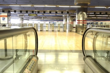 Estación de Metro "Estadio Metropolitano". 