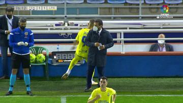 El gran enfado de Jesé al ser cambiado en el Tenerife-Las Palmas