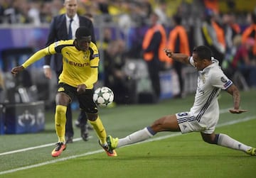 Dembele in action for Dortmund against Real Madrid