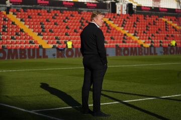 Koeman pisó la cancha del Estadio de Vallecas sin saber que éste sería su último partido al frente del Barca.