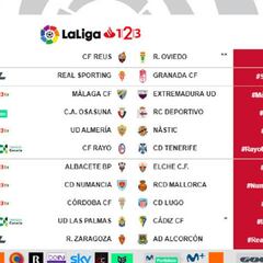 Ya se conocen los horarios de la jornada 34 de LaLiga 1|2|3