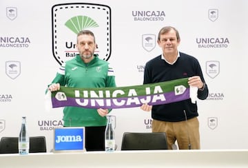 Ibon Navarro,con Juanma Rodriguez, director deportivo.