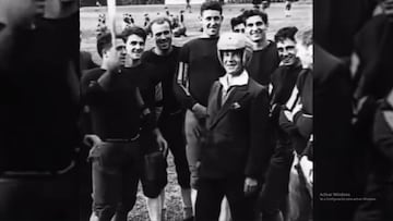 Vídeo inédito de un casco deportivo en 1932: “diseñado para eliminar muertes”