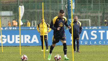 Entrenamiento Deportivo de La Coruña. Lucas Pérez