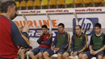 <b>ANIMADOS.</b>Kike asegura que la selección siempre tiene un objetivo claro:el título.