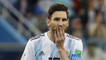 21/06/18 MUNDIAL RUSIA 2018
 PARTIDO FASE DE GRUPOS GRUPO D
 ARGENTINA - CROACIA
 MESSI