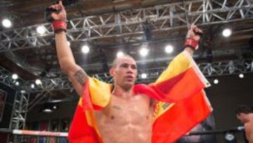 Abner Lloveras, tras uno de sus combates en The Ultimate Fighter.