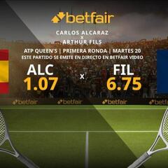 Carlos Alcaraz vs. Arthur Fils: horario, TV, estadísticas y pronósticos Queen’s 2023