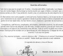 Carta de despedida de Thiago Alcántara con homenaje a Tito