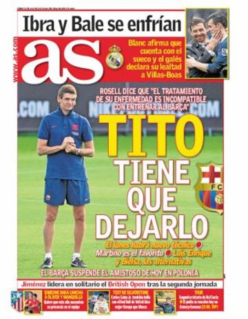 Las portadas de AS de julio