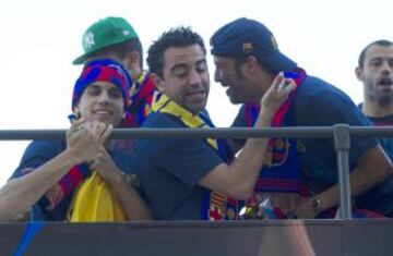 Xavi y Villa.