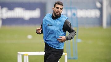 Alexander Gonz&aacute;lez, en un entrenamiento.