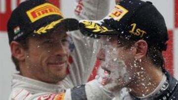 Button: "Es frustrante no mantener el ritmo de Vettel"