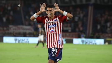 José Enamorado durante un partido de Junior de Barranquilla.