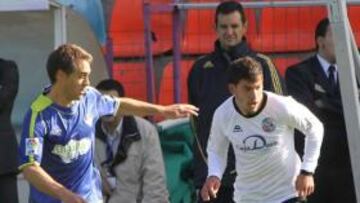 <b>SALVADOR. </b>El gol de Kike López ante el Villarreal B certificó la salvación la campaña pasada.