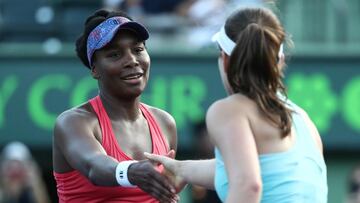 Venus Williams ousts defending champ Konta in Miami