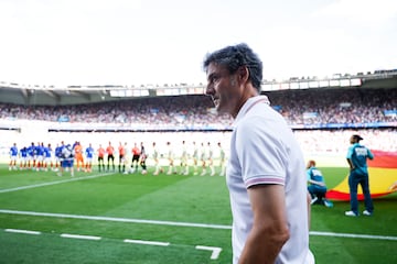 Santi Denia durante la final de los Juegos