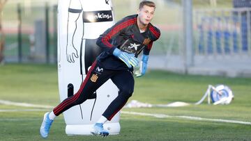 Jospe Mart&iacute;nez, con la Sub-21.